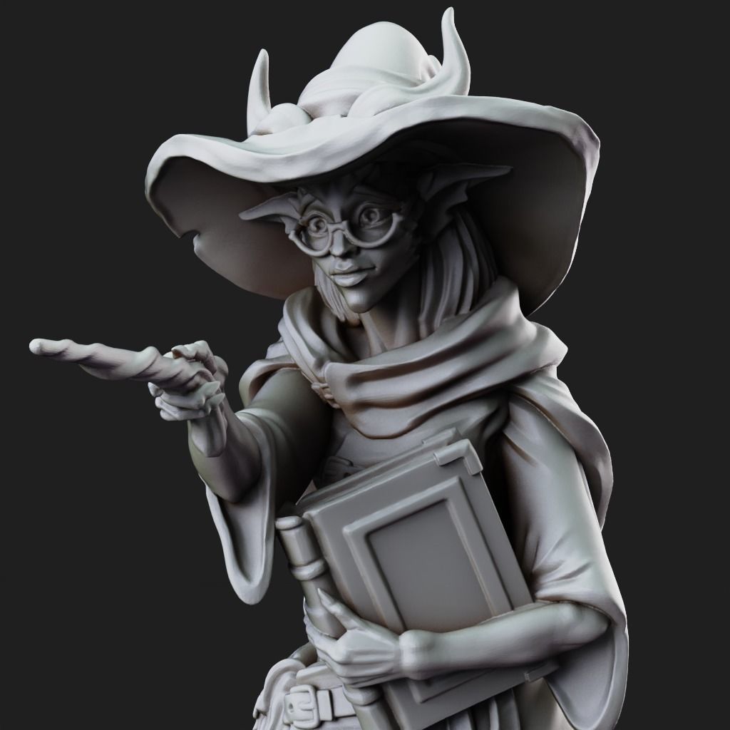 Teifling Apprentice- 3D Printable TTRPG - PRESUPPORTED - 32mm 3D print model_2