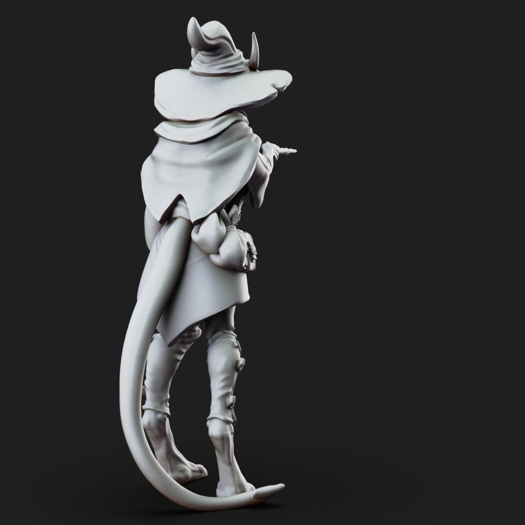 Teifling Apprentice- 3D Printable TTRPG - PRESUPPORTED - 32mm 3D print model_7