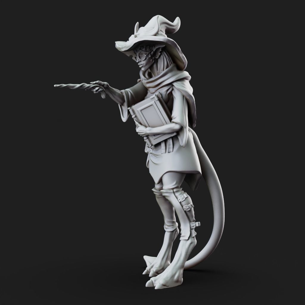 Teifling Apprentice- 3D Printable TTRPG - PRESUPPORTED - 32mm 3D print model_9