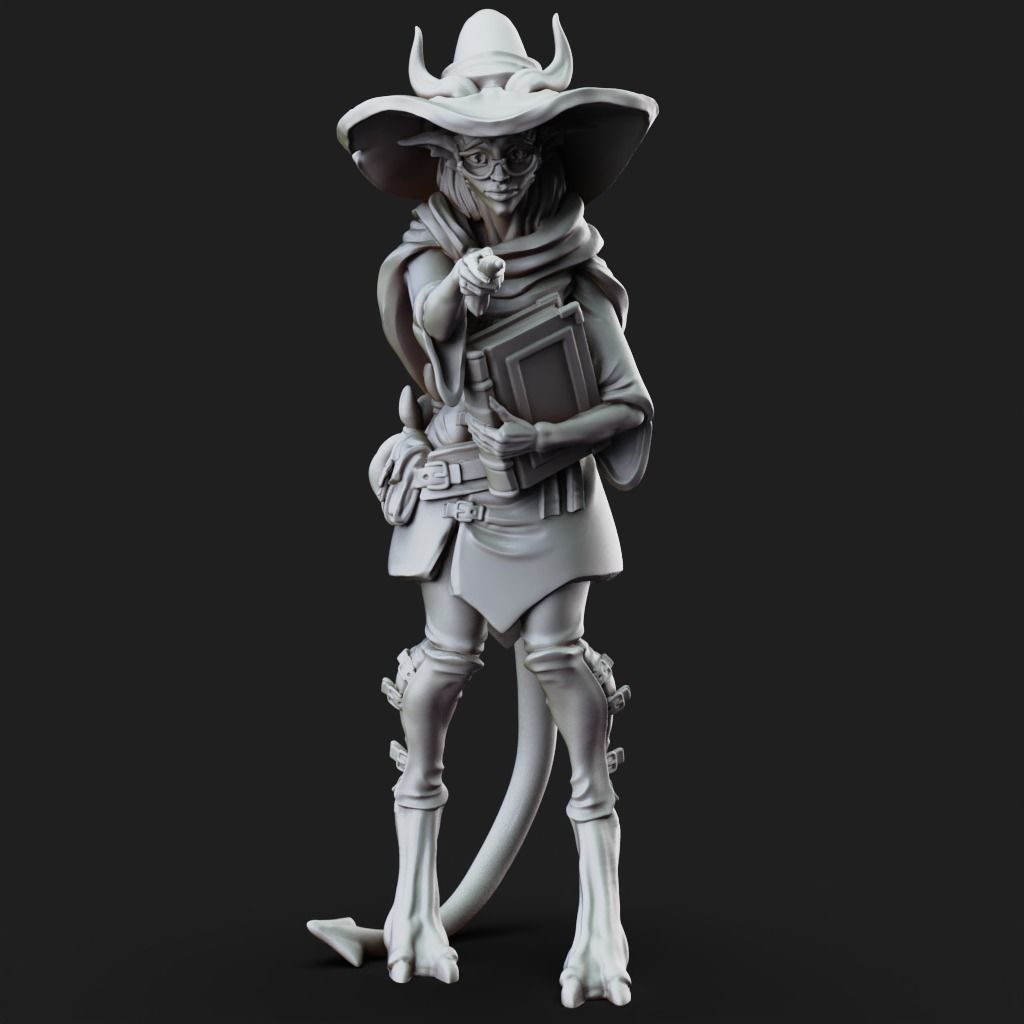 Teifling Apprentice- 3D Printable TTRPG - PRESUPPORTED - 32mm 3D print model_10