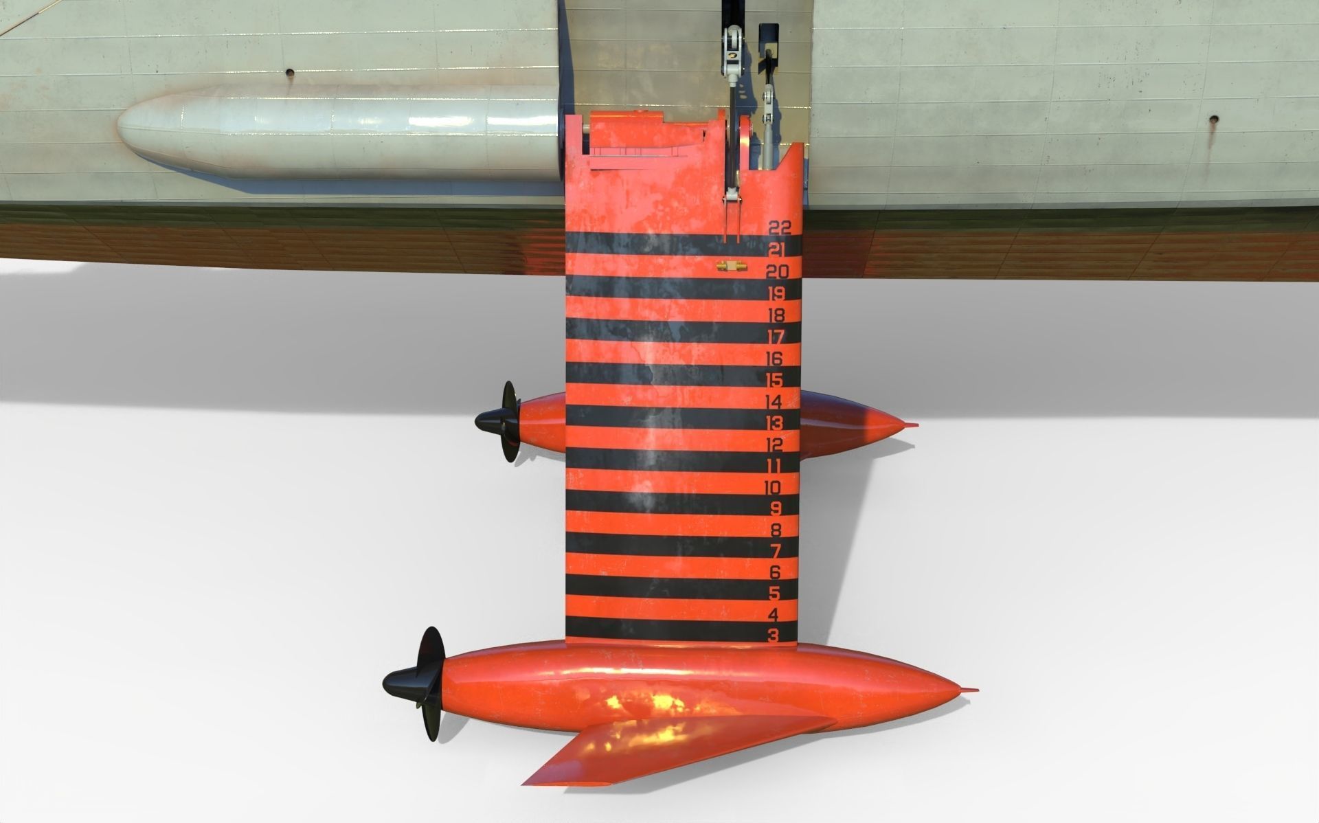USS Plainview AGEH hydrofoil ship 3D model_6