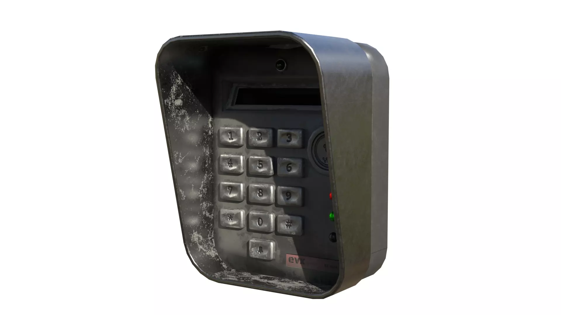 security Keypad Lock pad Low-poly 3D model