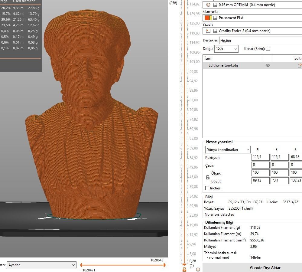 Edith Wharton 3D print model_8