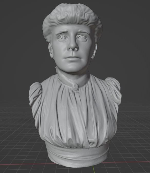 Edith Wharton 3D print model_1