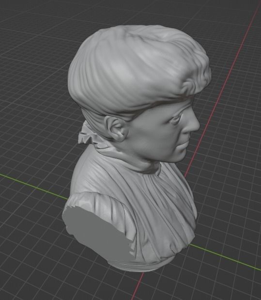 Edith Wharton 3D print model_5