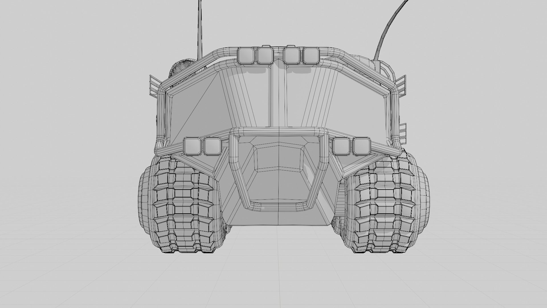 military or Mars Rover with pbr textures Low-poly 3D model_8