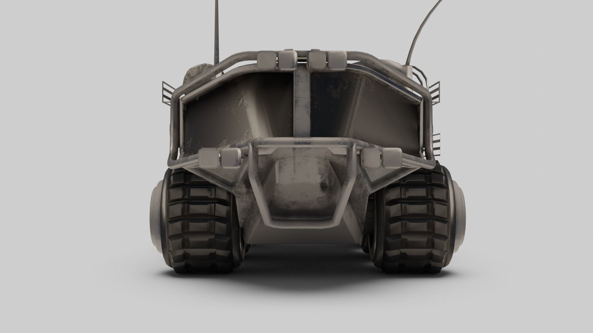 military or Mars Rover with pbr textures Low-poly 3D model_2