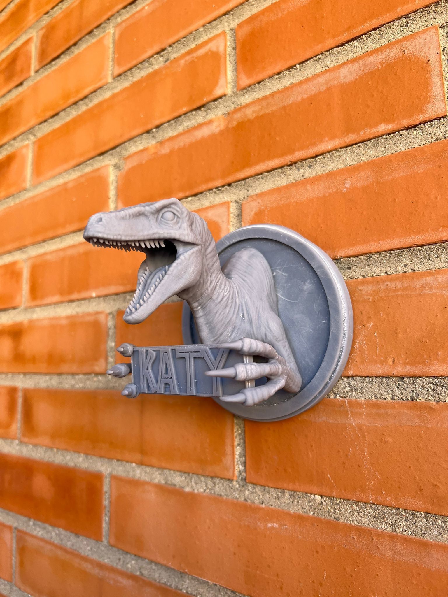 Velociraptor bust 3D print model_8