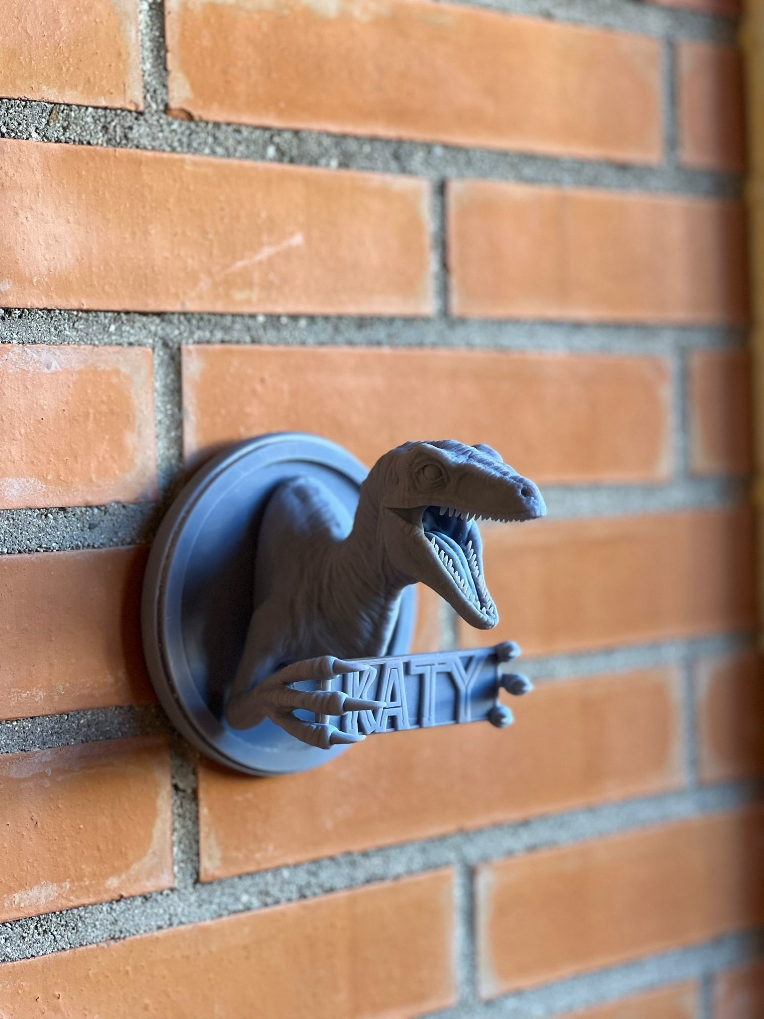 Velociraptor bust 3D print model_7