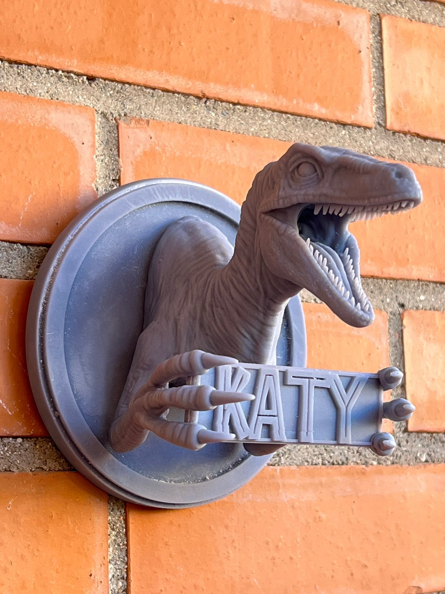 Velociraptor bust 3D print model_9