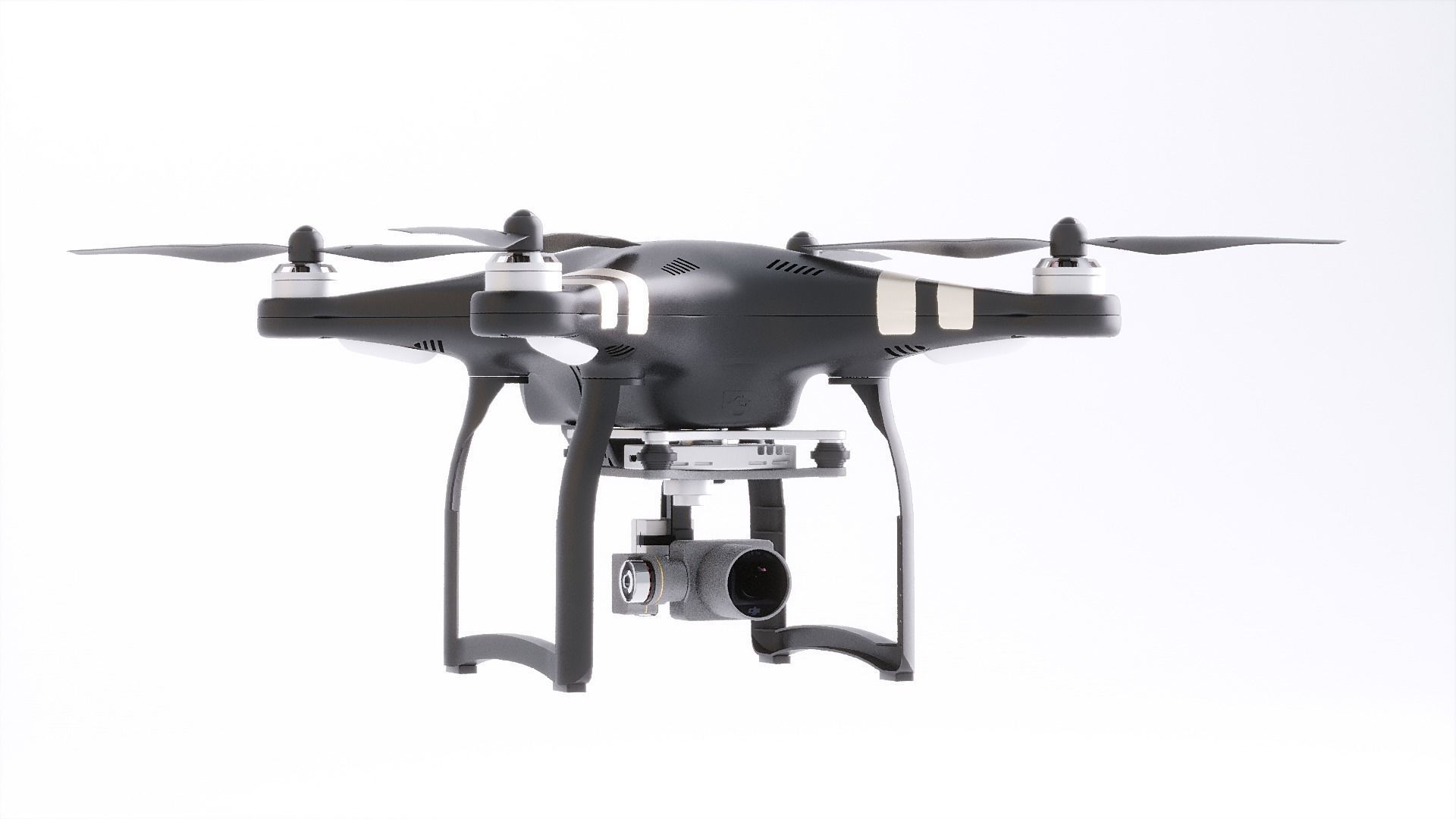 DJI Professional Phantom 3 Quadcopter Drone 3D Model 3D model_26