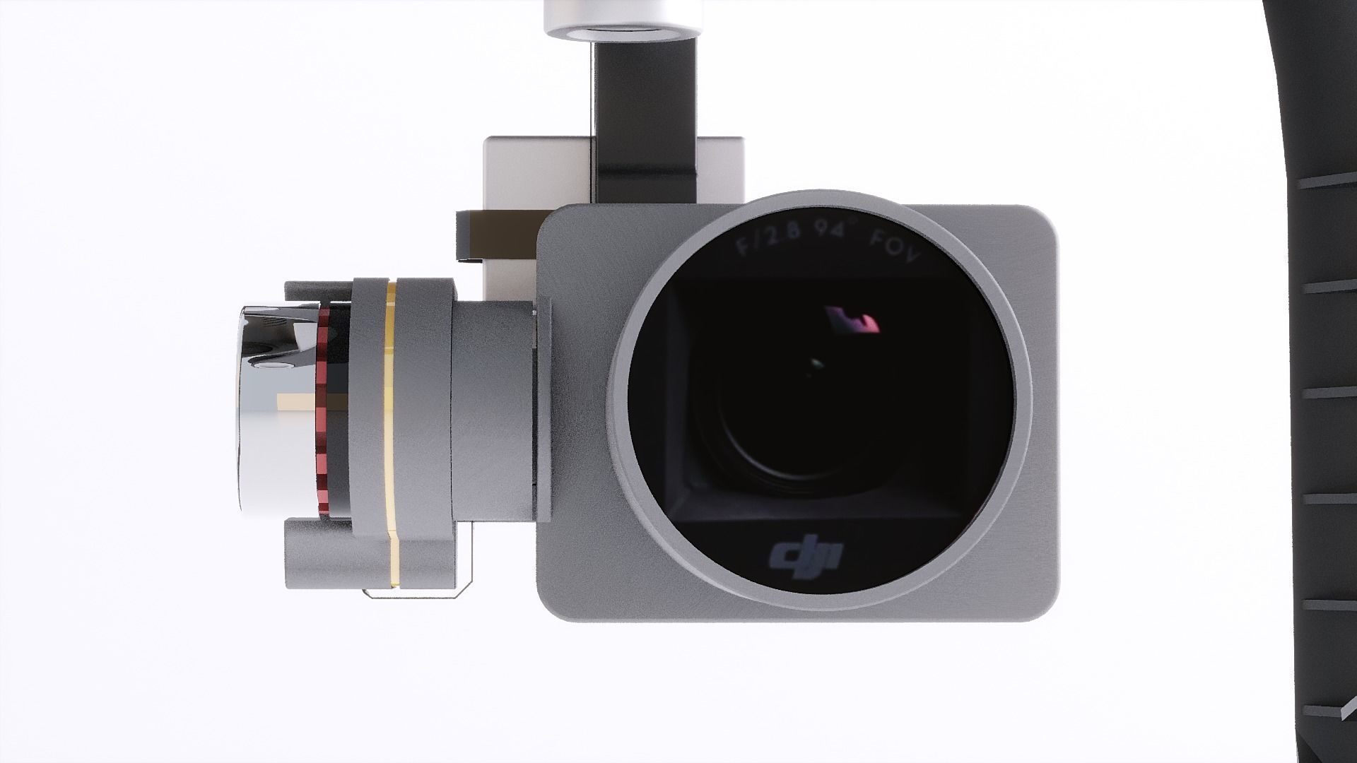 DJI Professional Phantom 3 Quadcopter Drone 3D Model 3D model_19