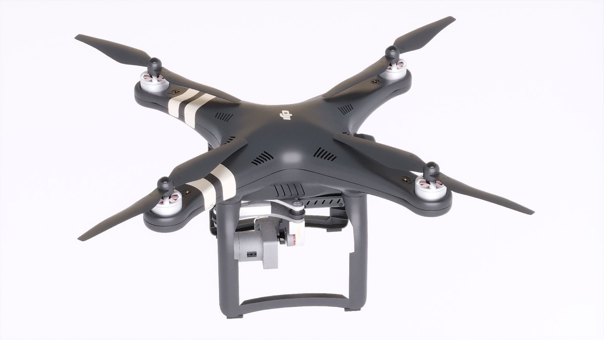 DJI Professional Phantom 3 Quadcopter Drone 3D Model 3D model_24