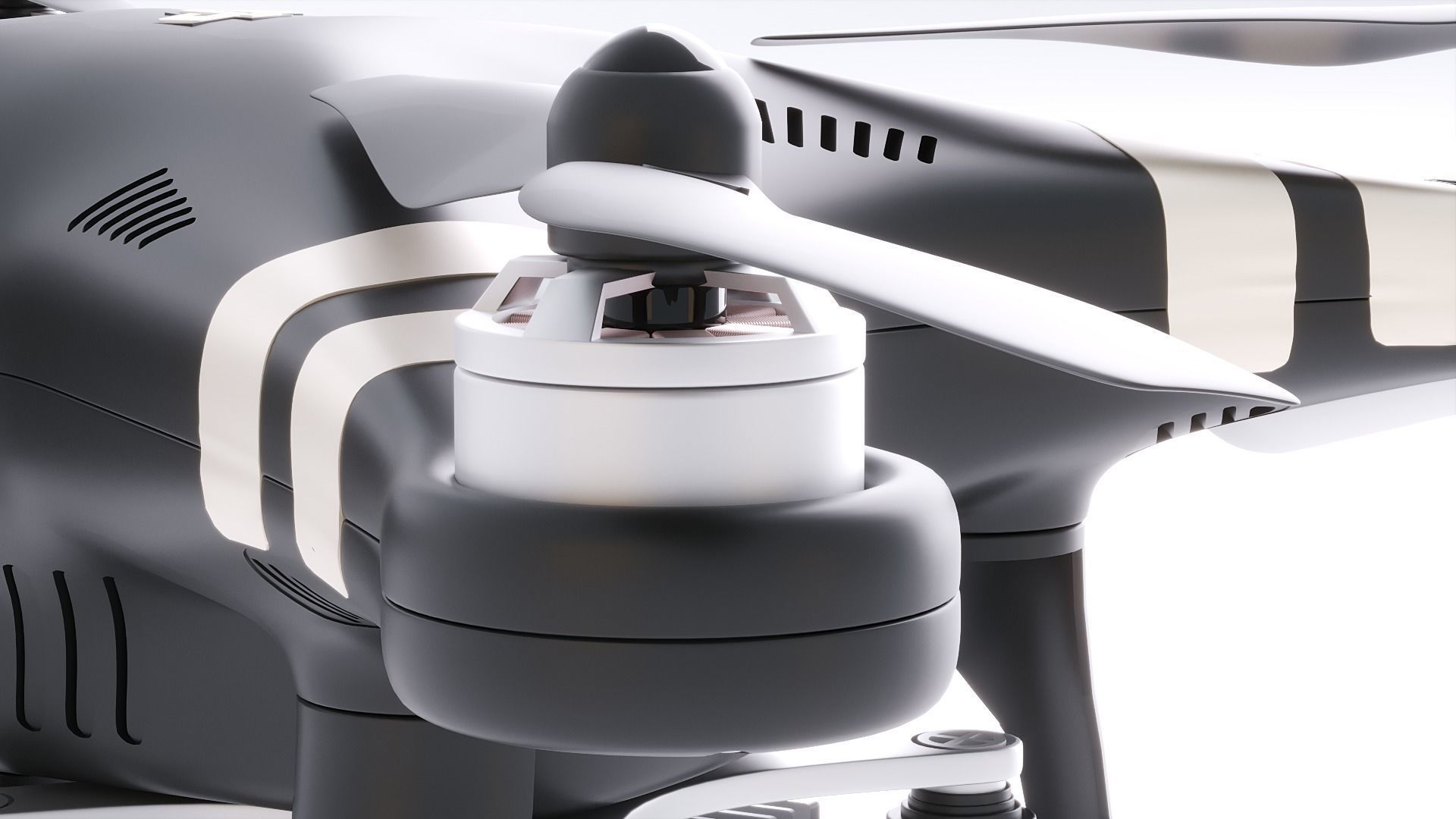 DJI Professional Phantom 3 Quadcopter Drone 3D Model 3D model_20