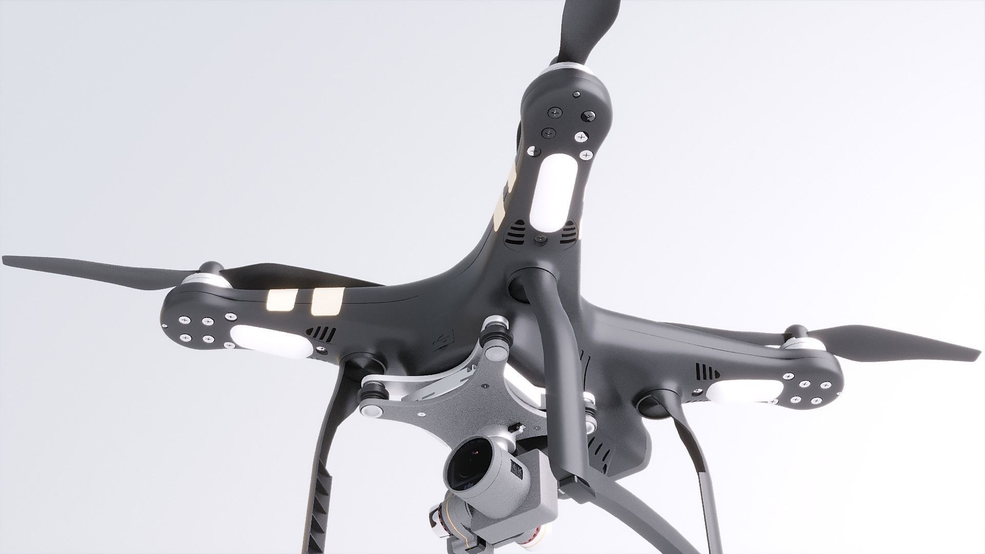 DJI Professional Phantom 3 Quadcopter Drone 3D Model 3D model_3