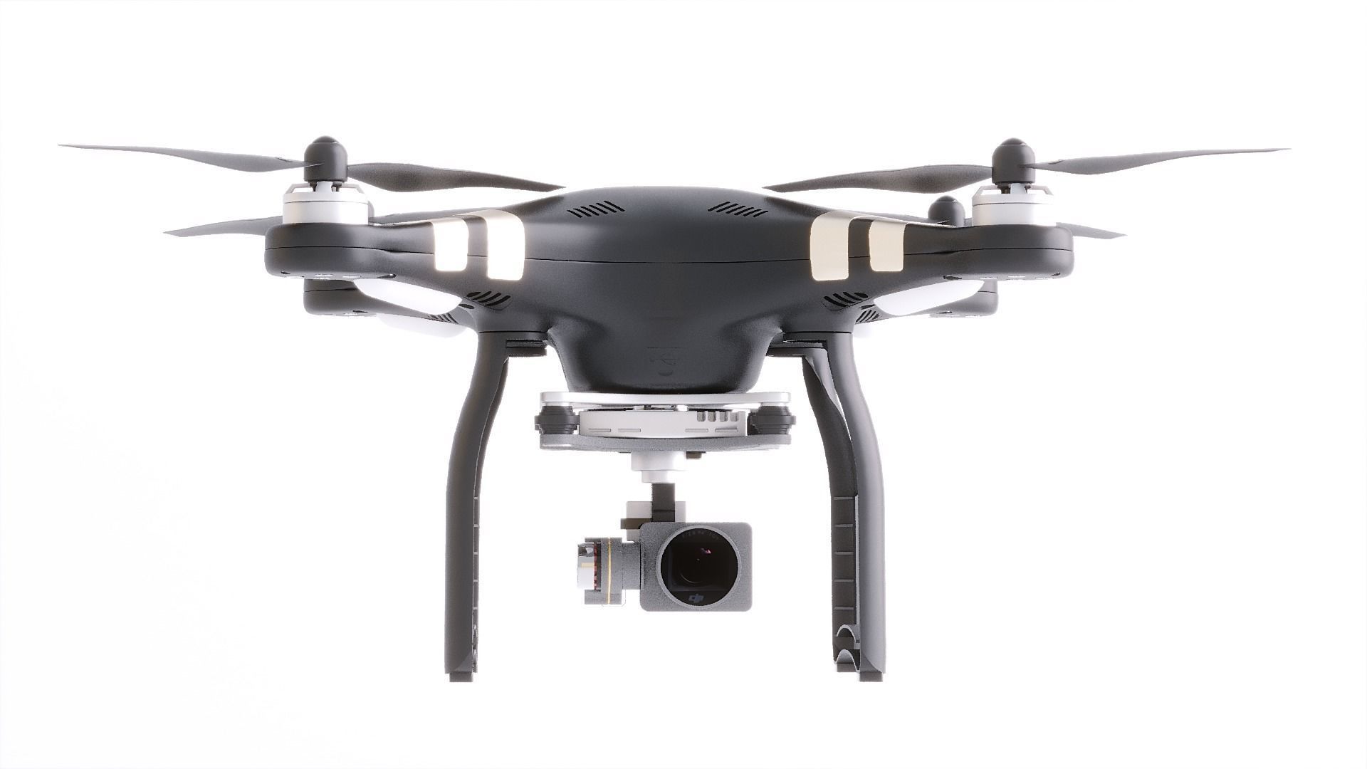 DJI Professional Phantom 3 Quadcopter Drone 3D Model 3D model_11
