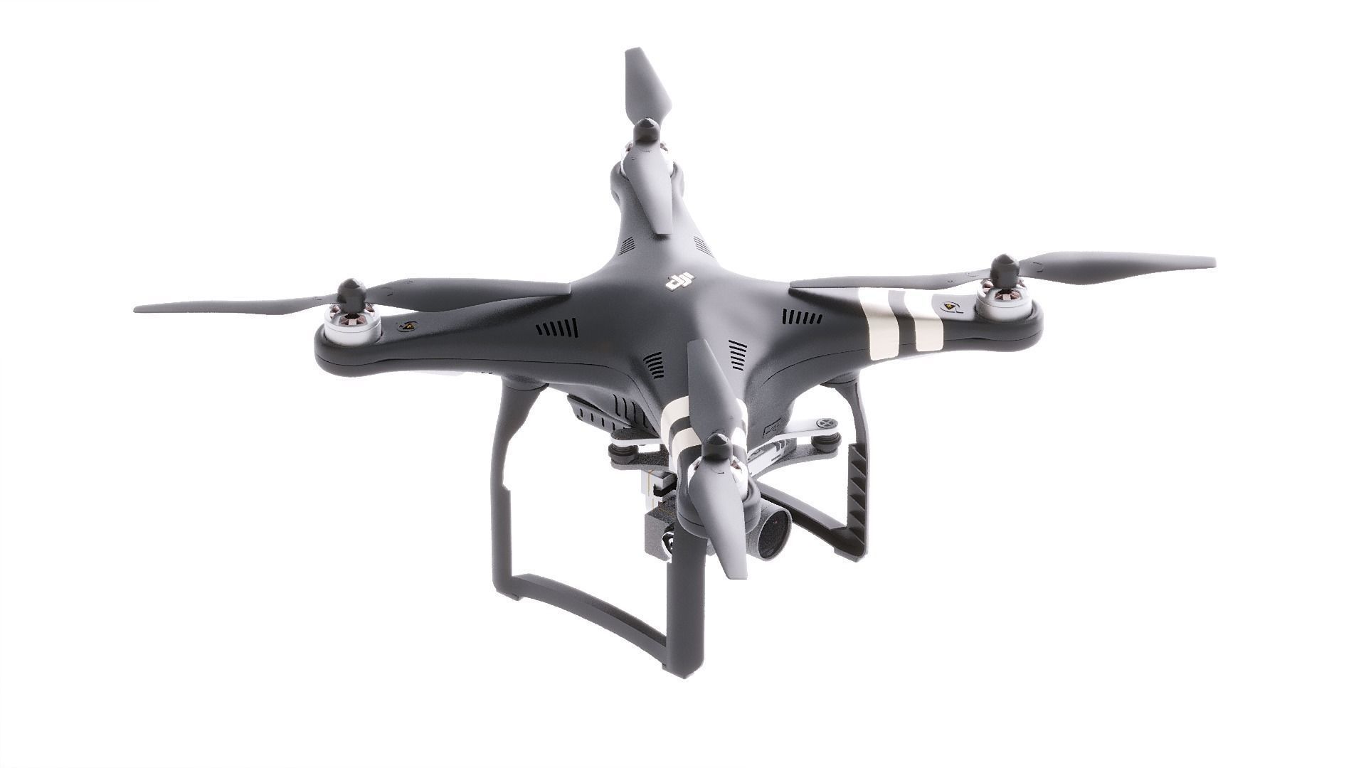 DJI Professional Phantom 3 Quadcopter Drone 3D Model 3D model_10