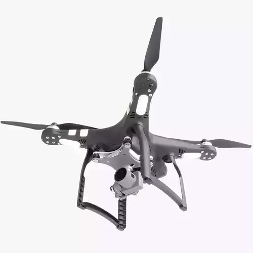 DJI Professional Phantom 3 Quadcopter Drone 3D Model 3D model