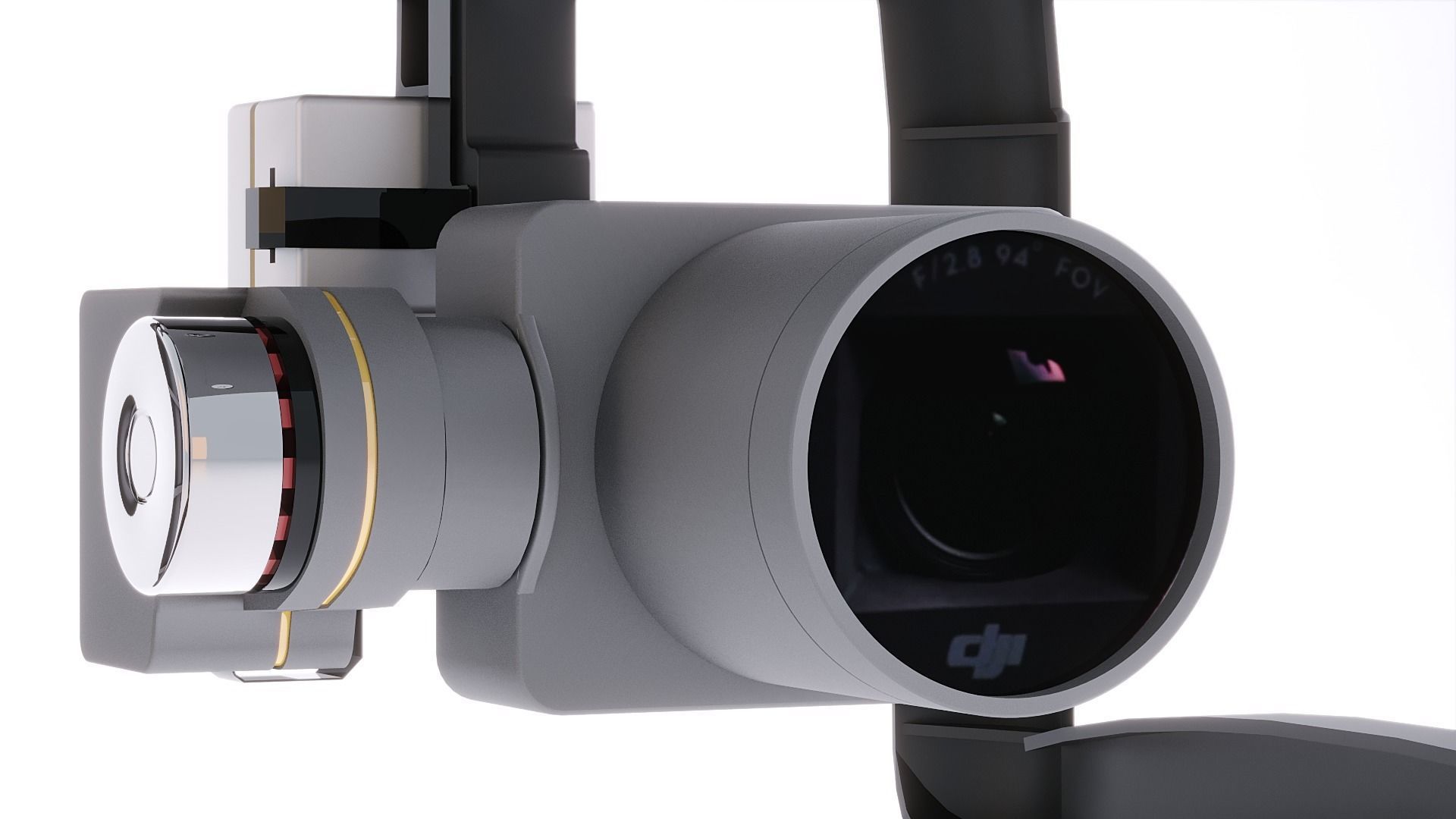 DJI Professional Phantom 3 Quadcopter Drone 3D Model 3D model_16