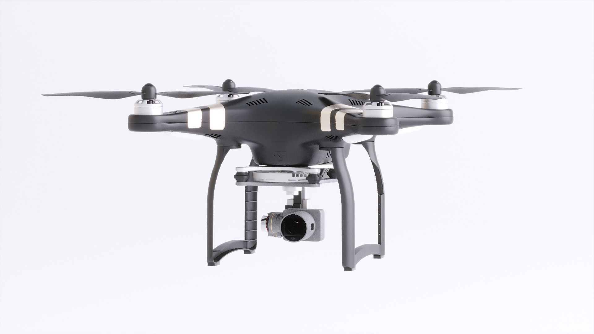 DJI Professional Phantom 3 Quadcopter Drone 3D Model 3D model_30