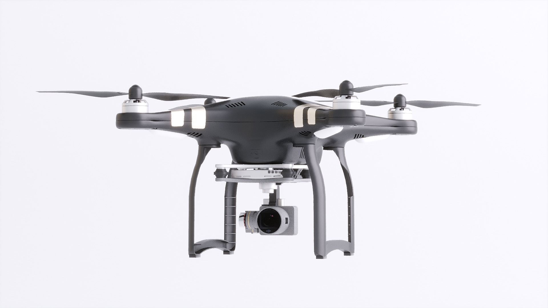 DJI Professional Phantom 3 Quadcopter Drone 3D Model 3D model_6