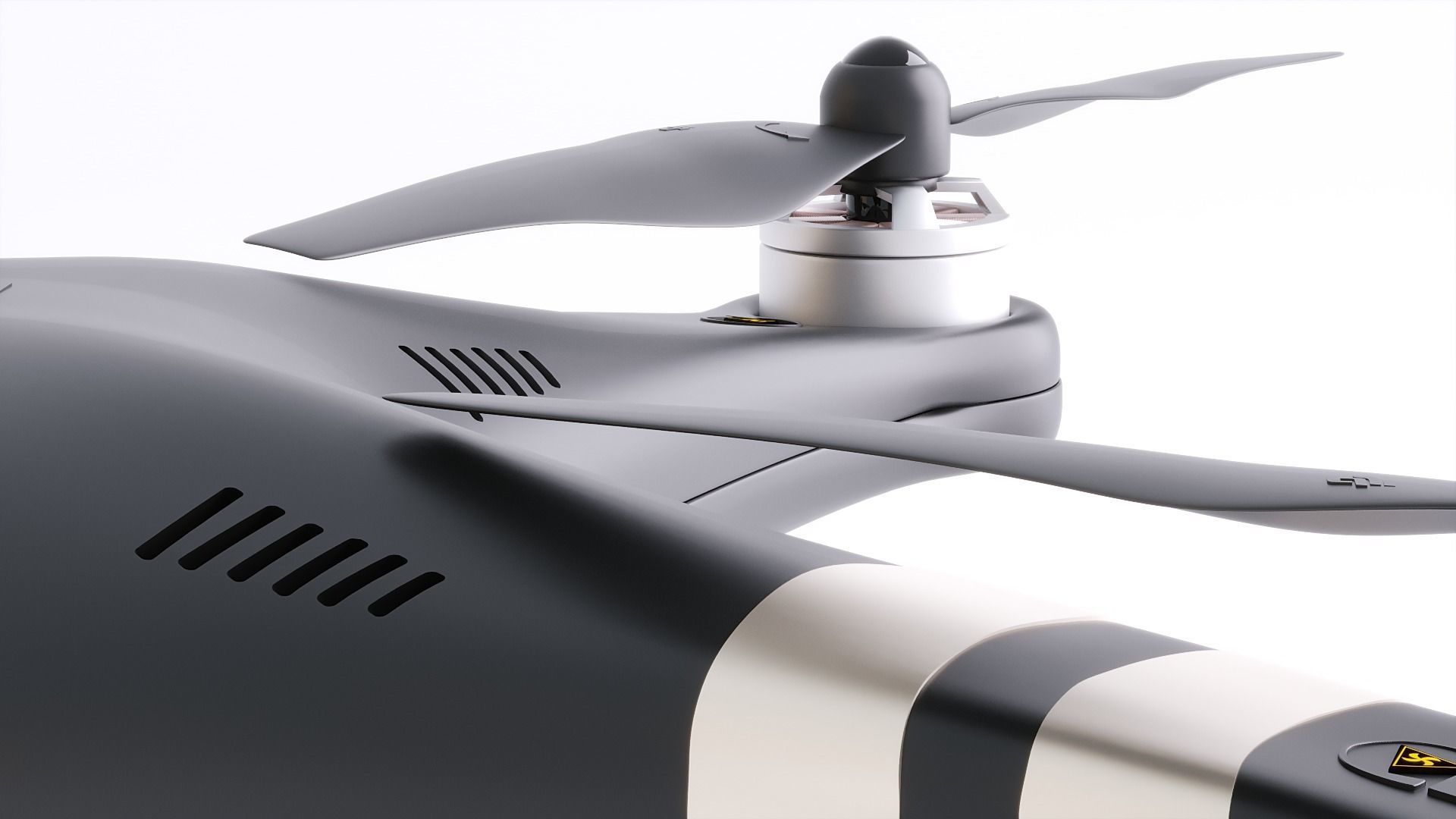 DJI Professional Phantom 3 Quadcopter Drone 3D Model 3D model_15