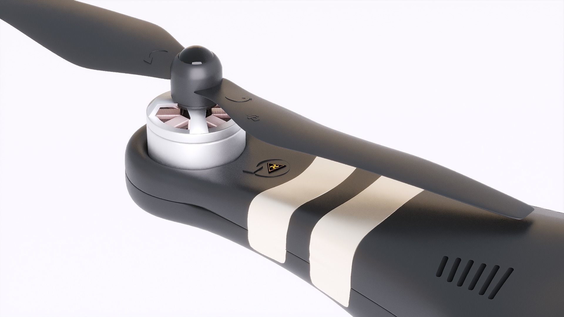 DJI Professional Phantom 3 Quadcopter Drone 3D Model 3D model_32