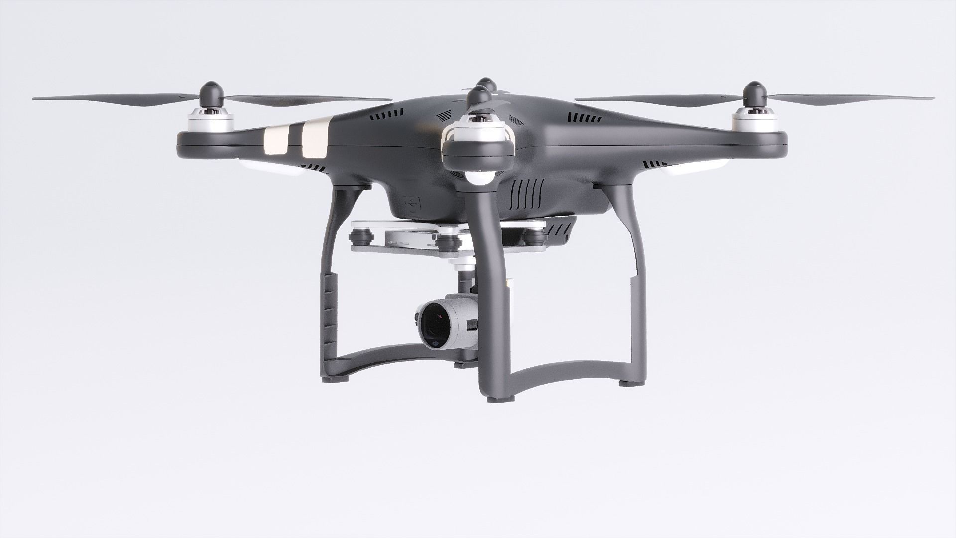 DJI Professional Phantom 3 Quadcopter Drone 3D Model 3D model_34