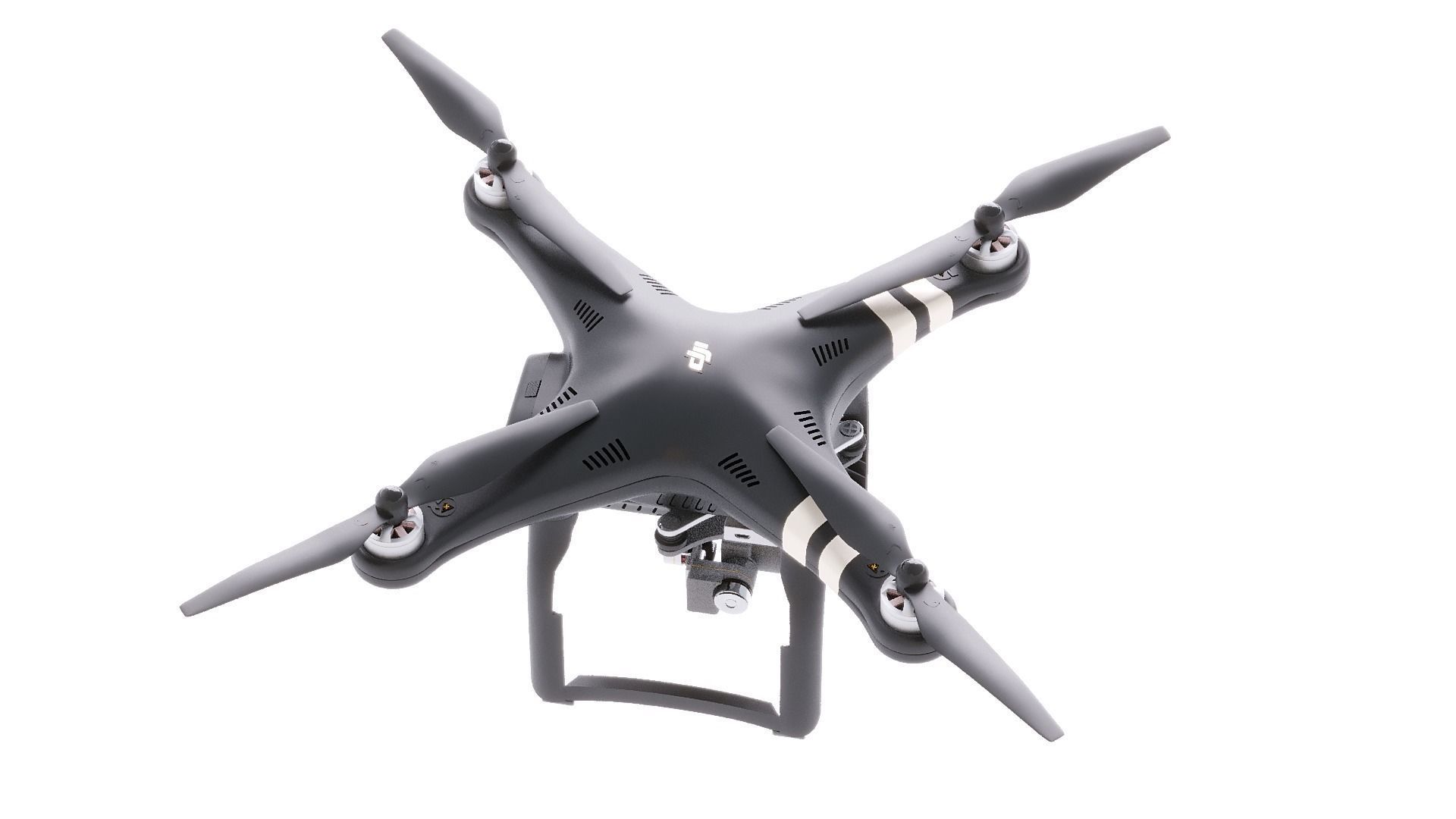 DJI Professional Phantom 3 Quadcopter Drone 3D Model 3D model_7