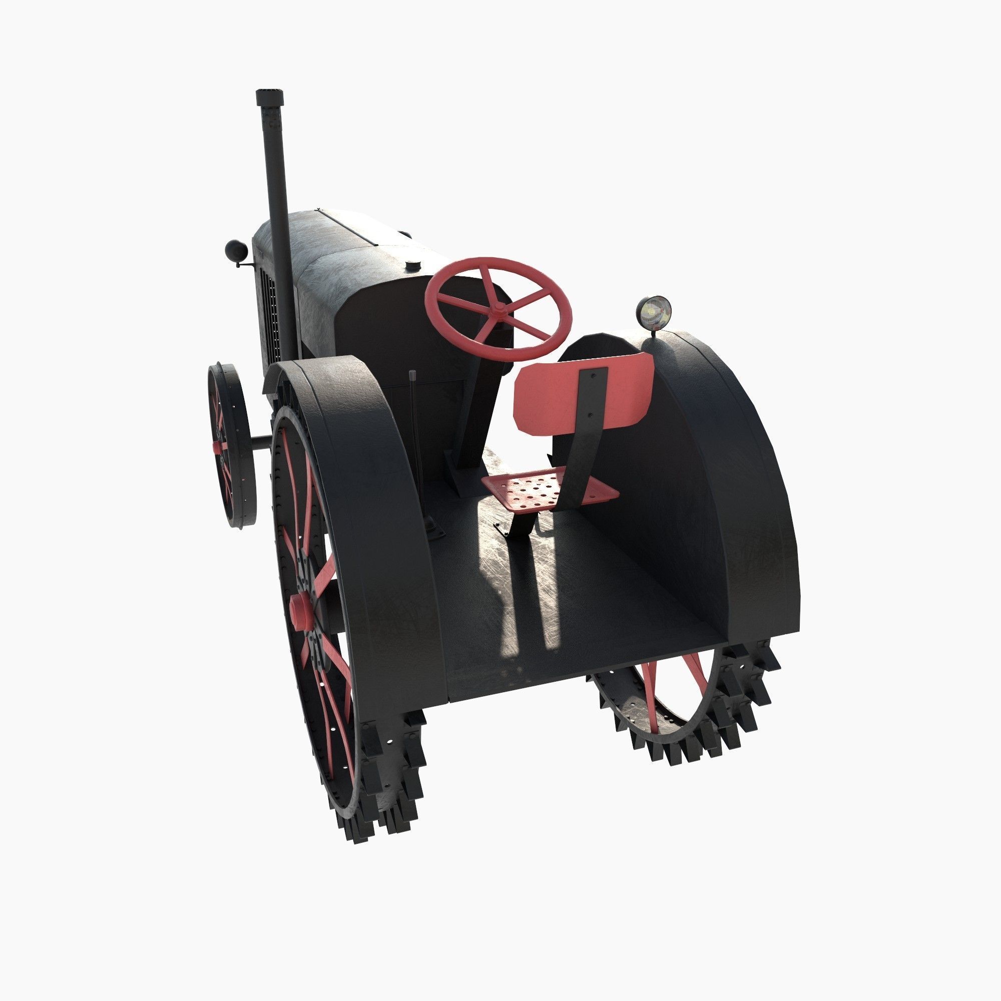restored tractor from the 30s 3D model_3
