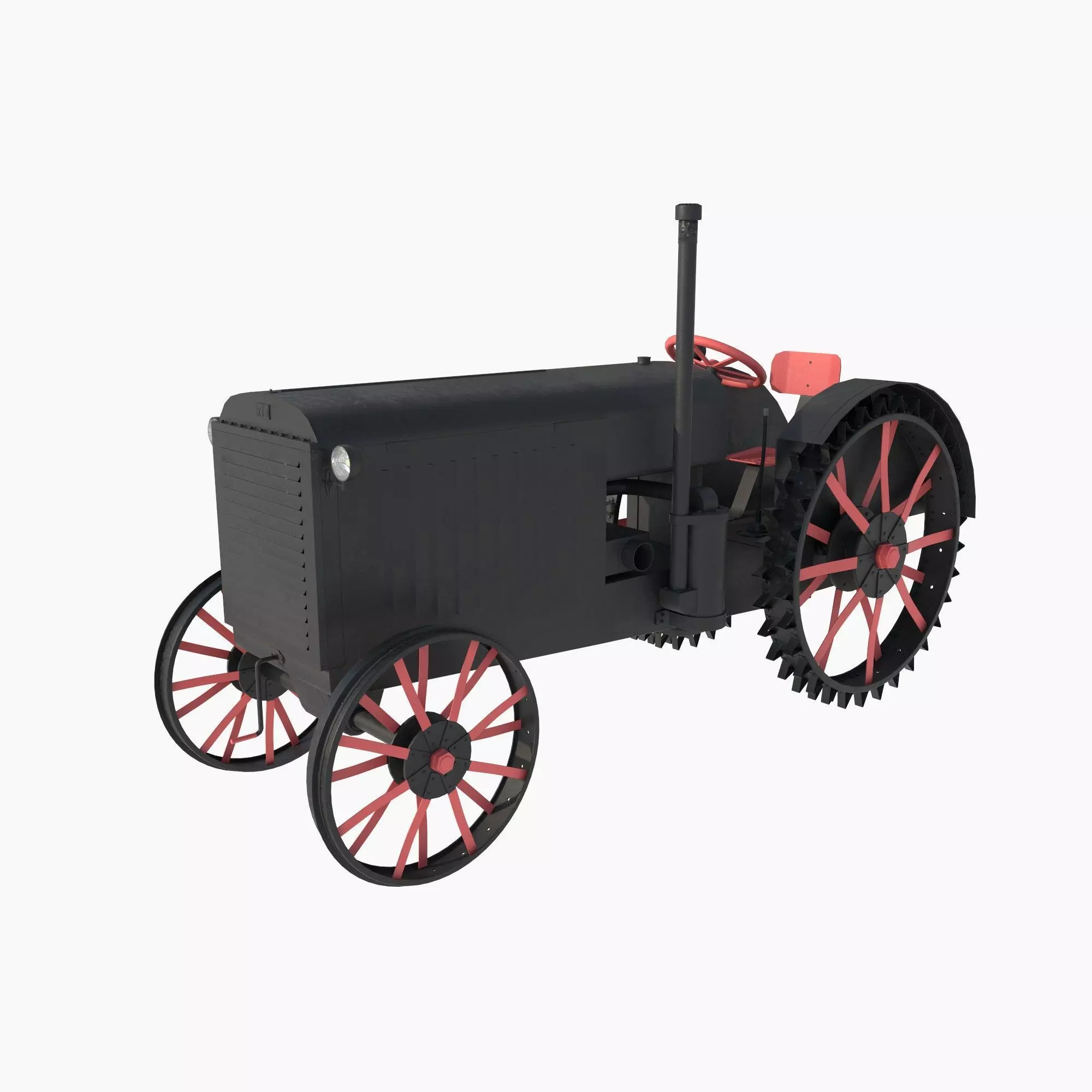 restored tractor from the 30s 3D model_0