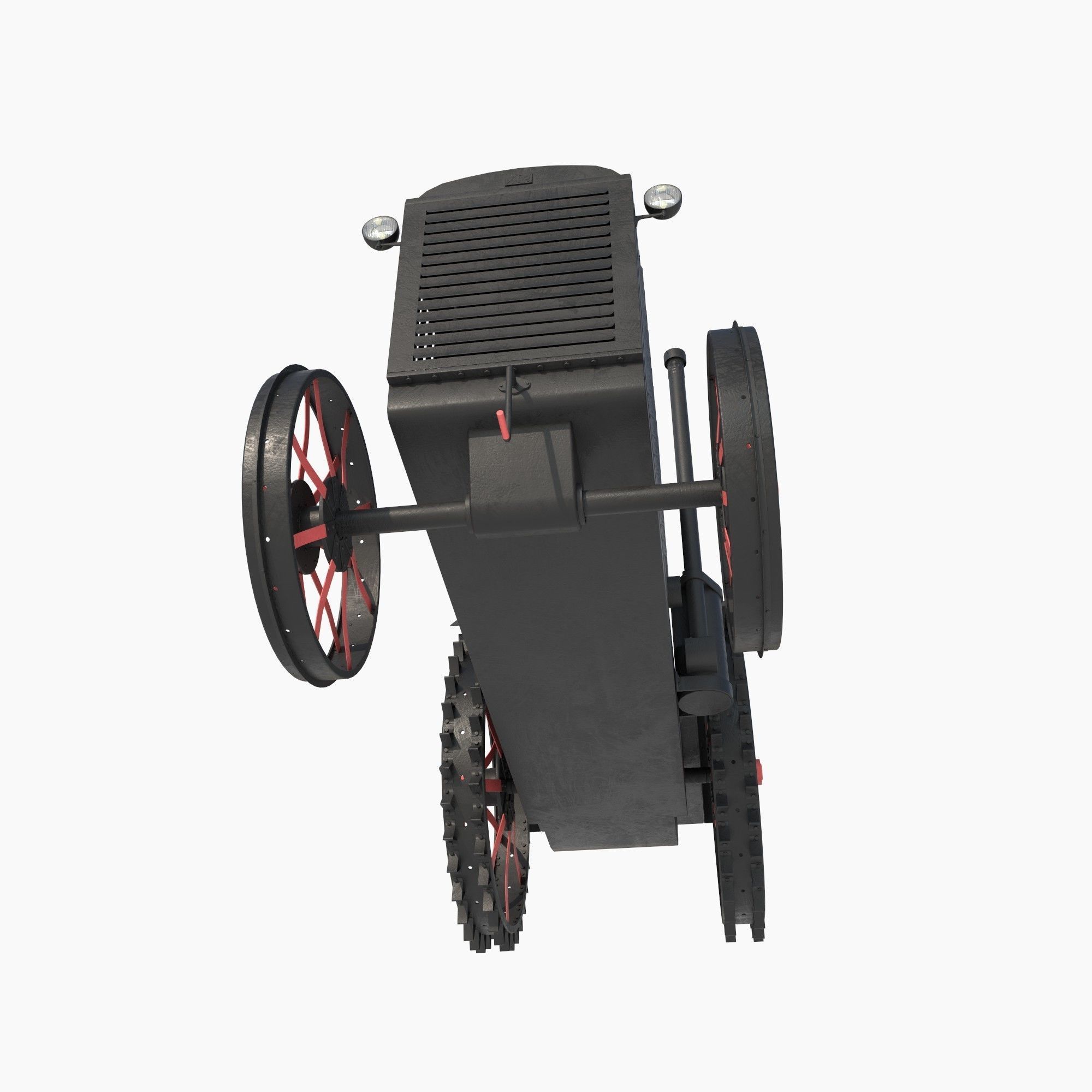restored tractor from the 30s 3D model_7
