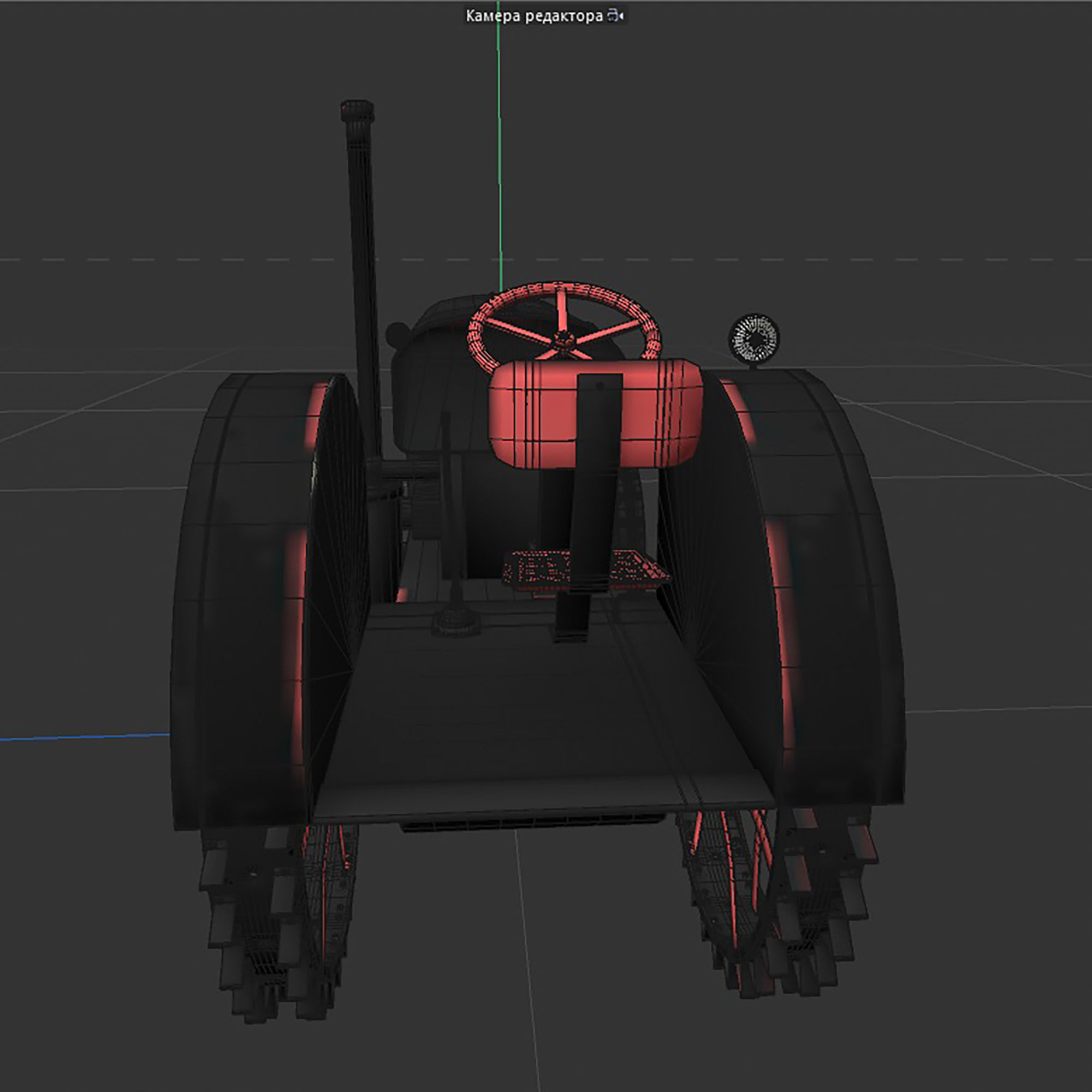 restored tractor from the 30s 3D model_12