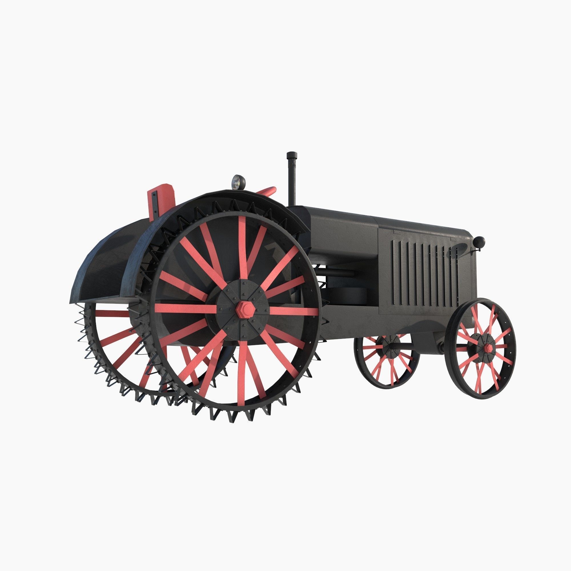restored tractor from the 30s 3D model_5