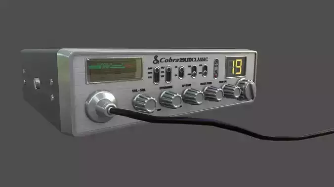 Cobra CB Radio Free 3D model