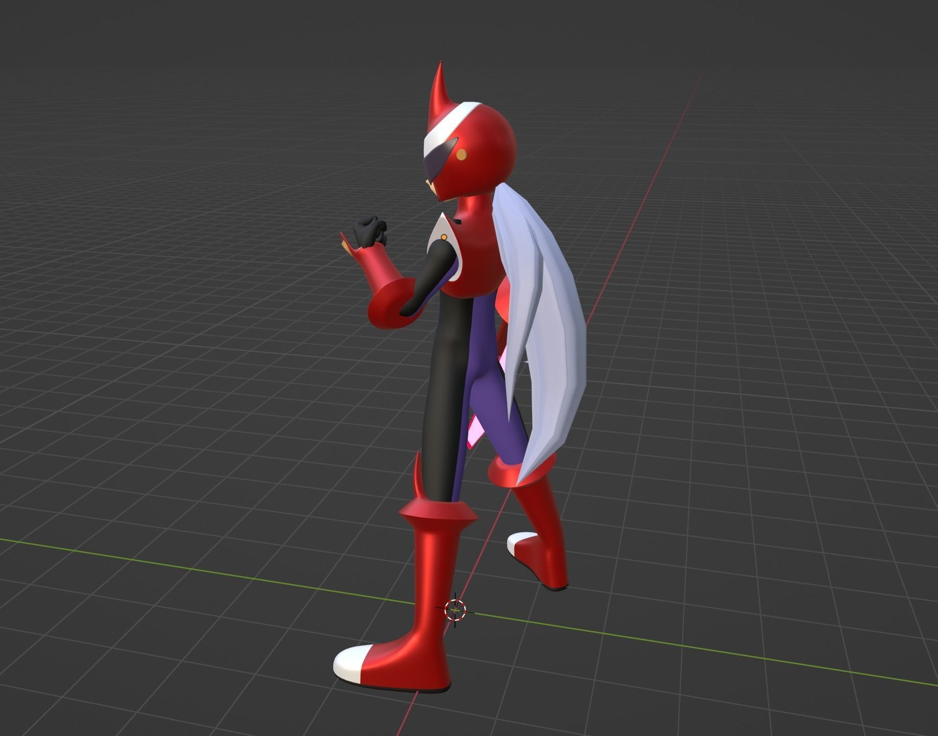 Protoman EXE - Megaman Battle Network 3D model_6