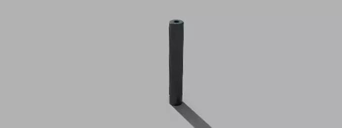 SUPPRESSOR 14CCW WITH LOCKING MECHANISM - AIRSOFT 3D print model