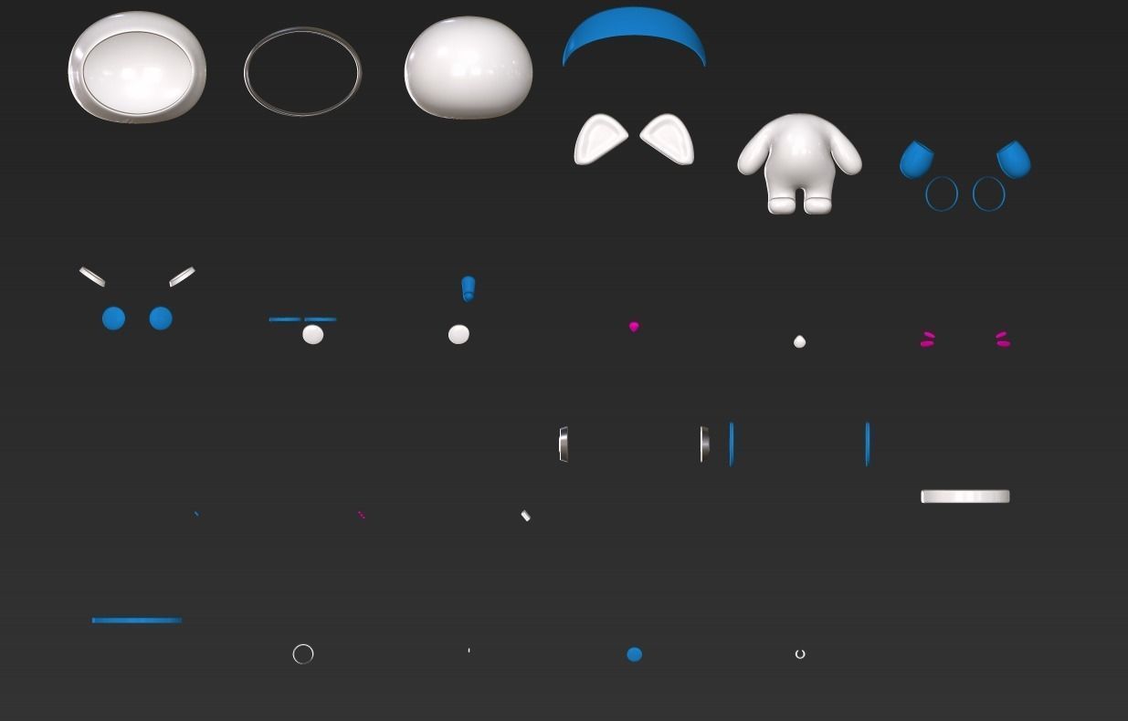 Cat cosmonaut 3D print model_4