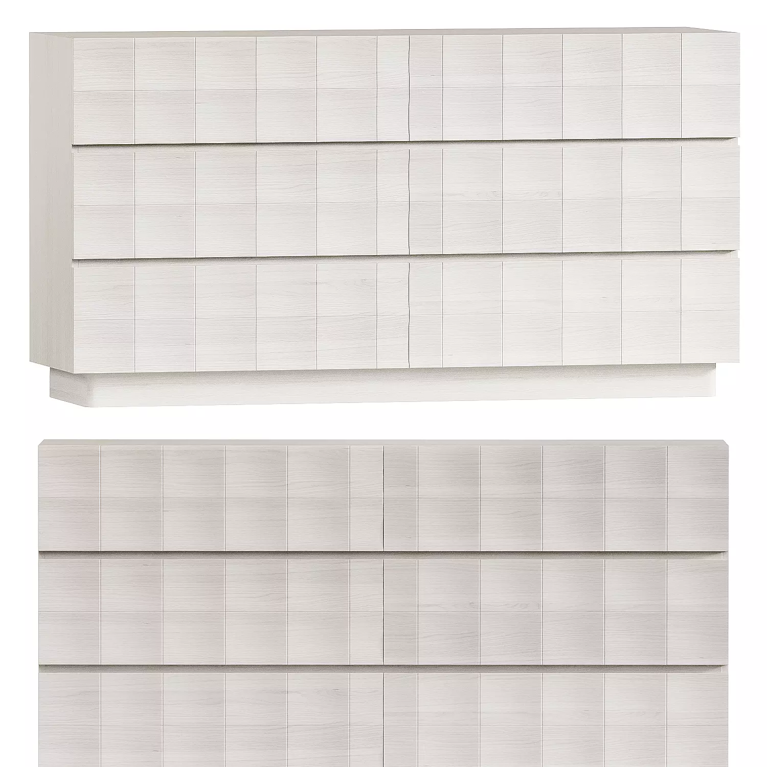 West Elm Luisa Carved 6 Drawer Dresser 3D model_0