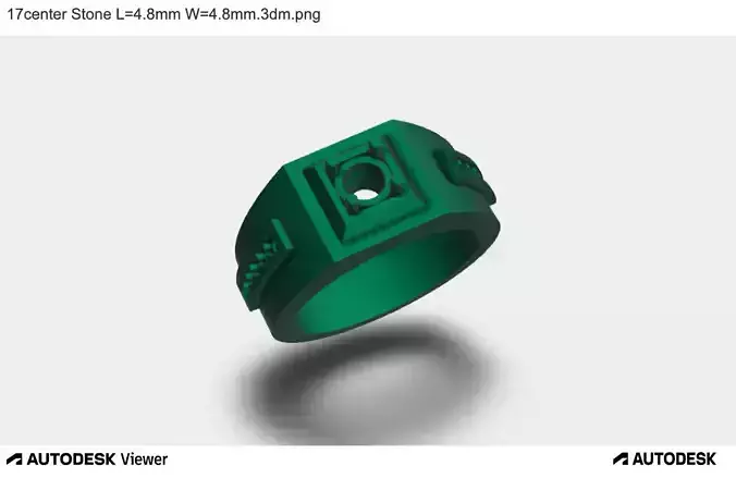 Men Ring With Round Center Stone