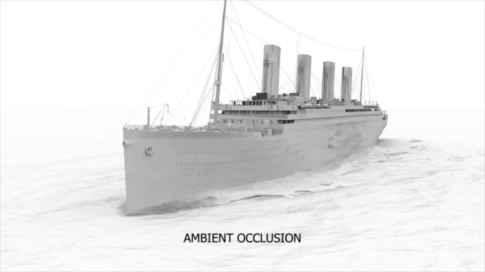 RMS TITANIC SHIP BLENDER AND MAYA 3D MODEL 3D model_8