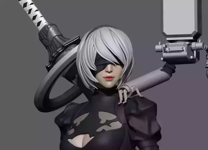 2B Nier Automata  3D print model