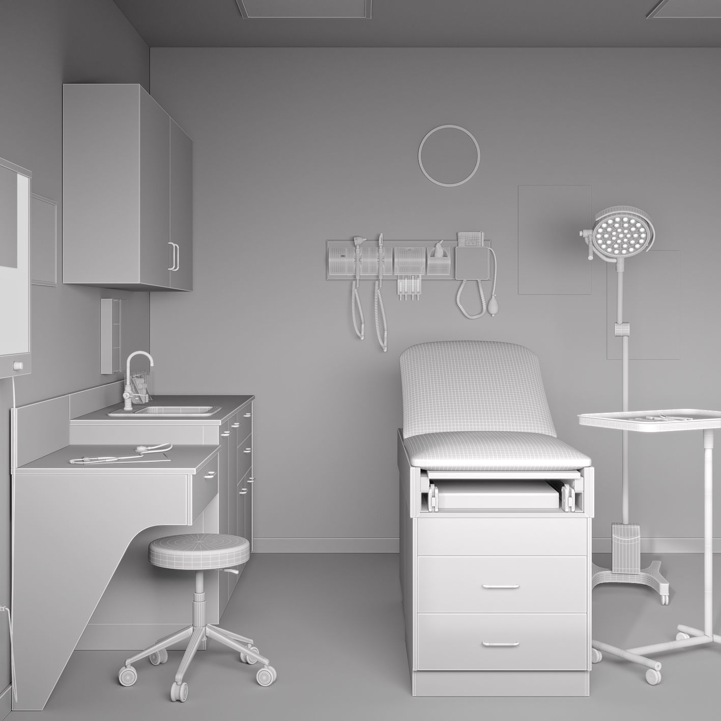 Examination Room 3D model_8