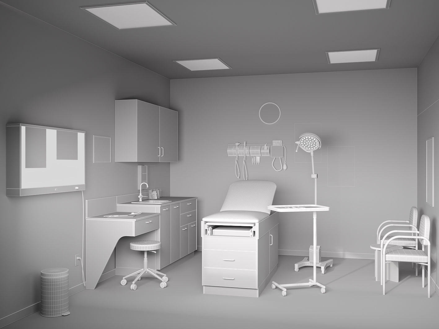 Examination Room 3D model_7