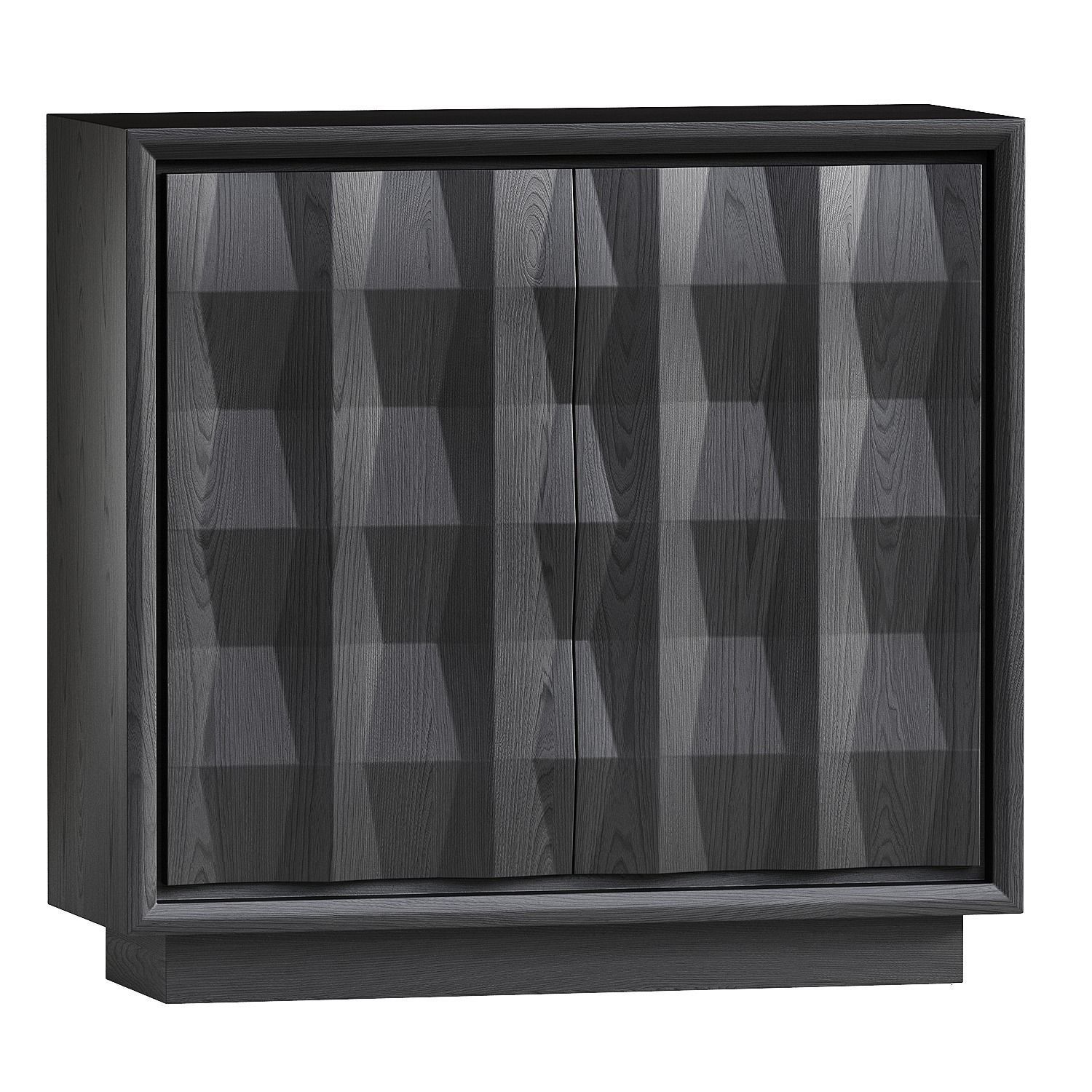 Carved Pattern Drawer Dresser 3D model_1