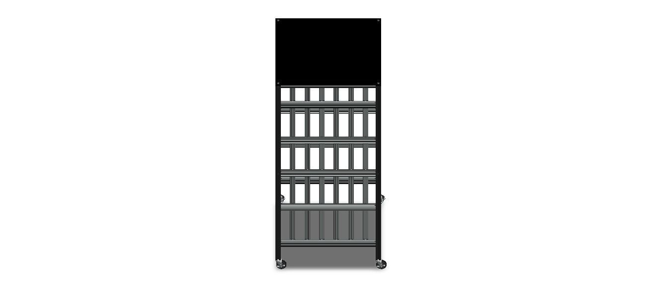 Aluminum Mobile Utility Rack 3D model rigged | CGTrader