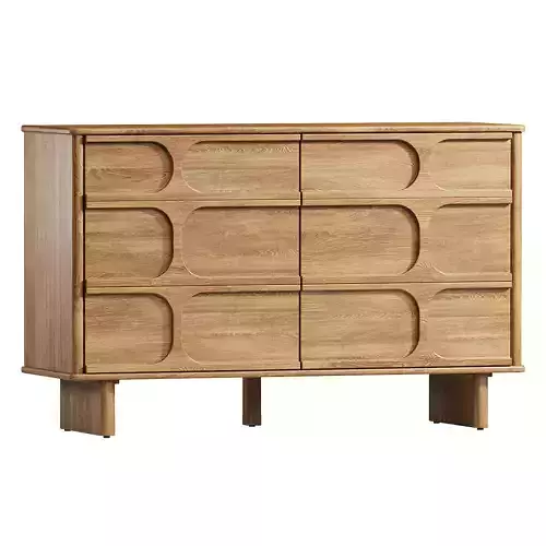 Wes  Drawer Wood Dresser