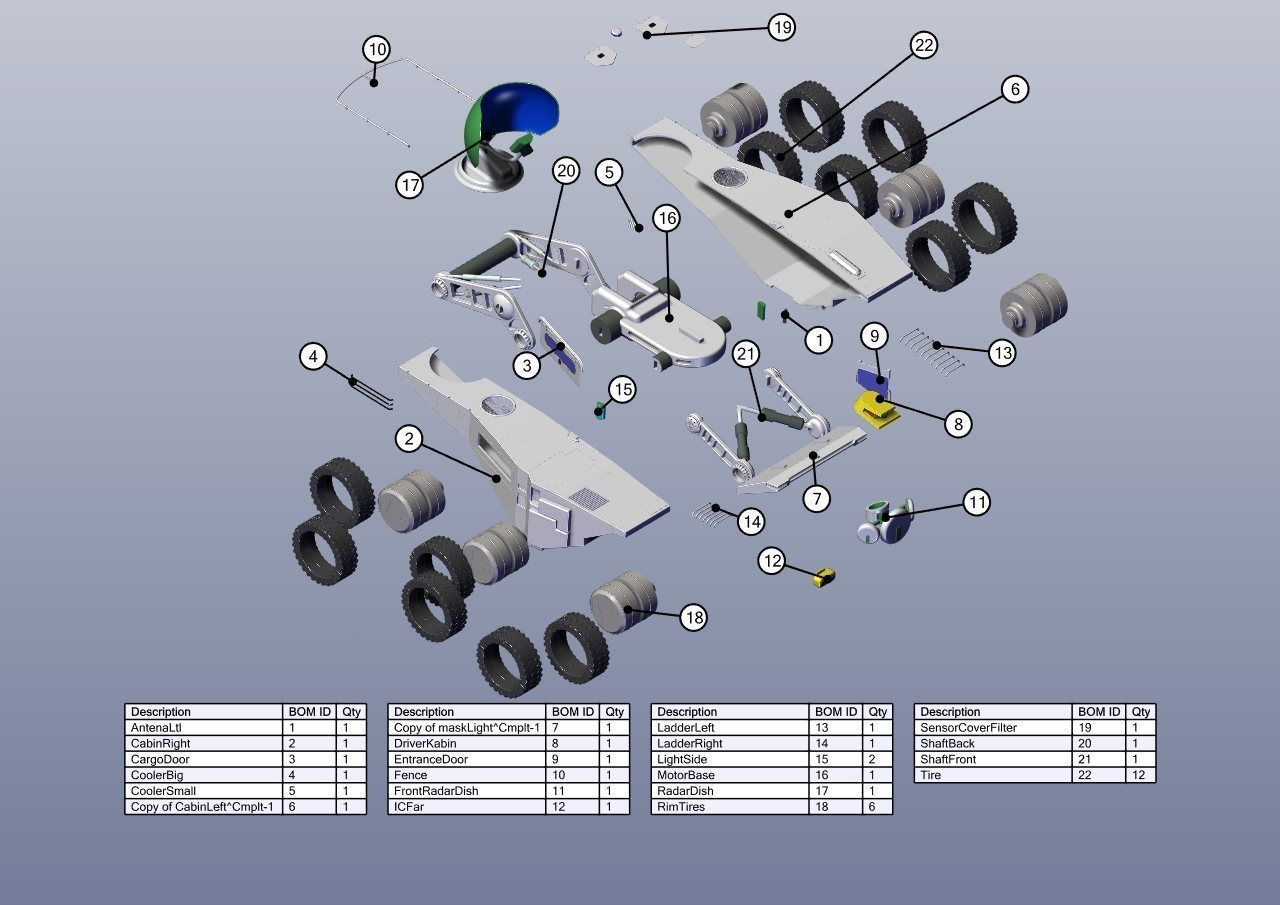 Exploration Rover 3D print model_20