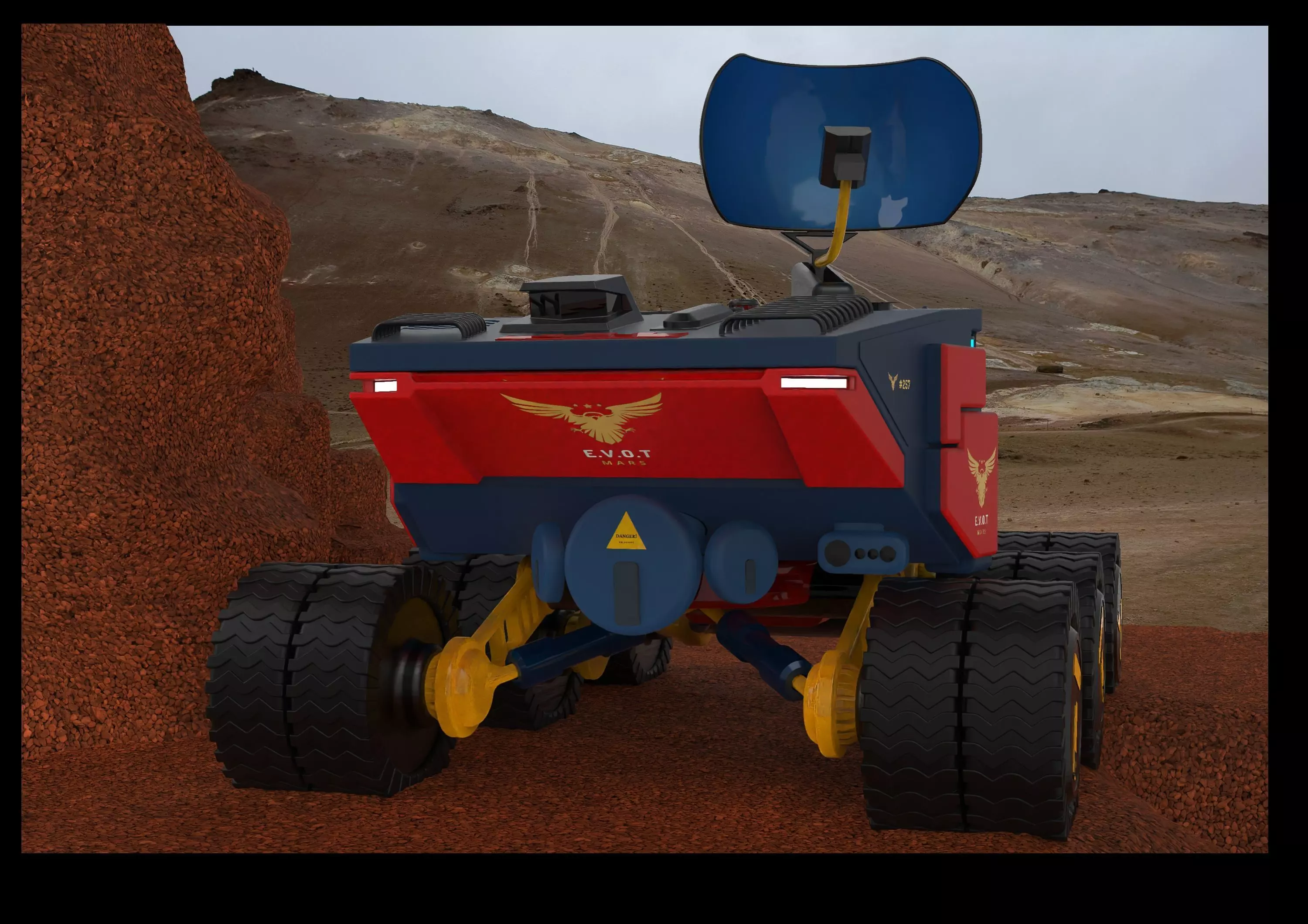 Exploration Rover 3D print model_0