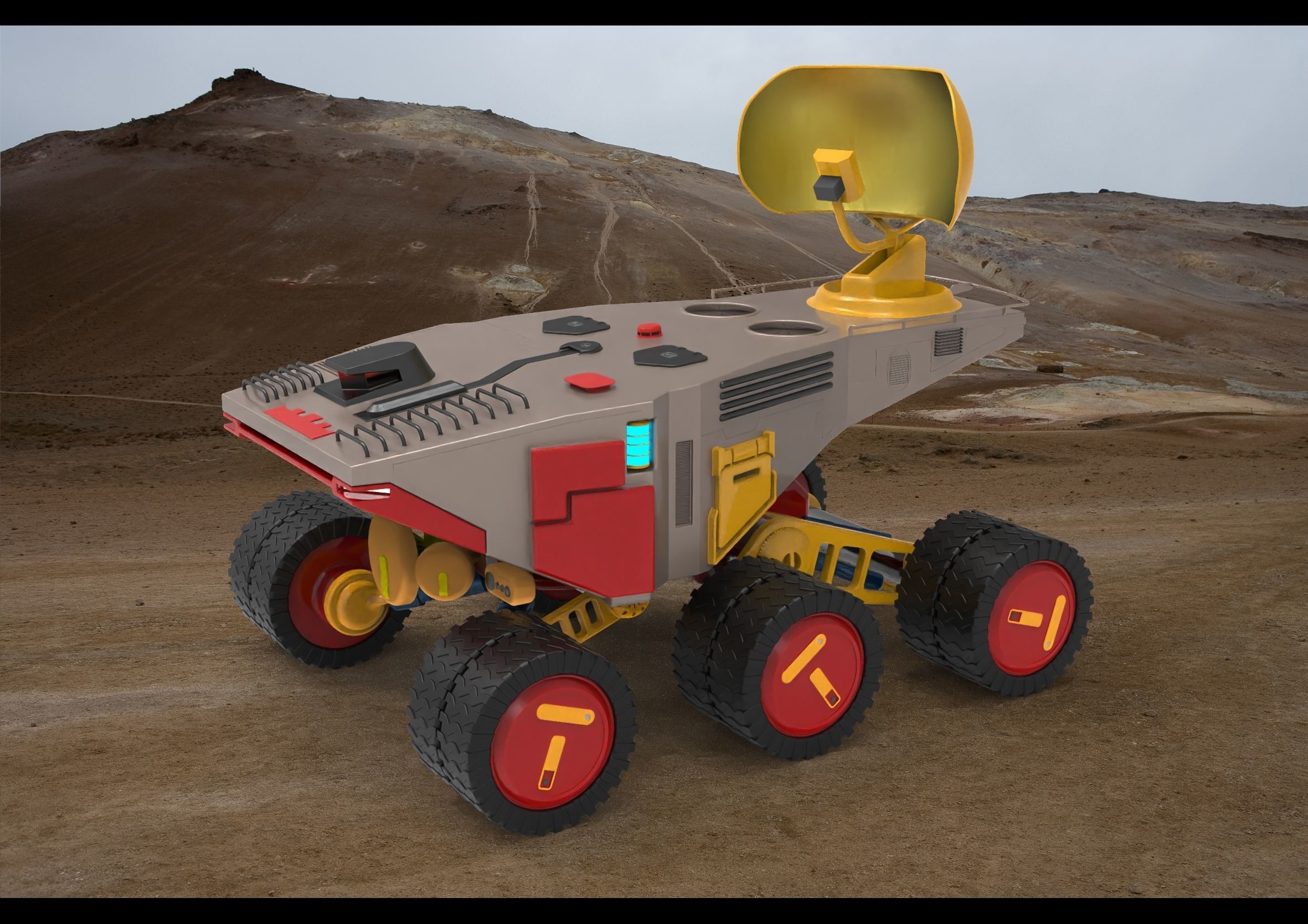 Exploration Rover 3D print model_15